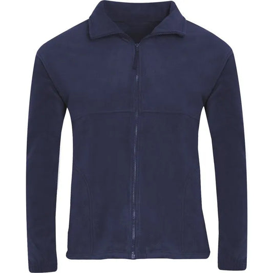 Navy Polar Fleece Jacket - Left Chest Embroidered