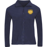 Navy Polar Fleece Jacket - Left Chest Embroidered
