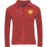 Red Polar Fleece Jacket - Left Chest Embroidered
