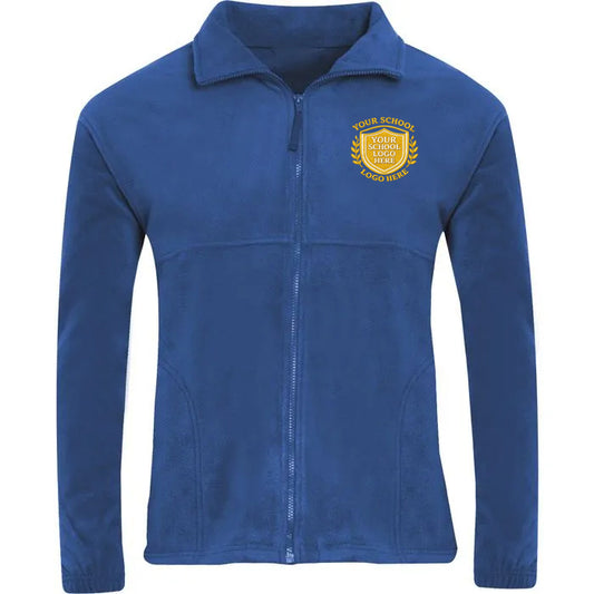 Dark Royal Polar Fleece Jacket - Left Chest Embroidered
