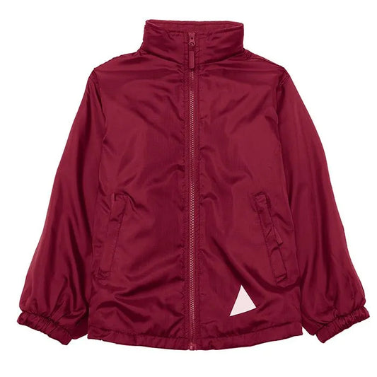 Burgundy Eco Micro Fleece-Lined Jacket - Left Chest Embroidered