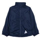 Navy Eco Micro Fleece-Lined Jacket - Left Chest Embroidered
