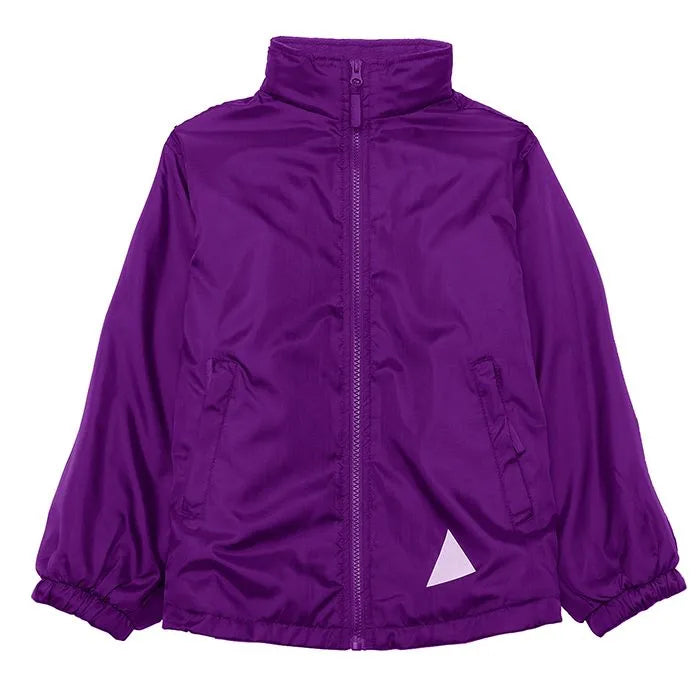 Purple Eco Micro Fleece-Lined Jacket - Left Chest Embroidered