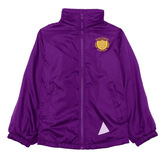 Purple Eco Micro Fleece-Lined Jacket - Left Chest Embroidered