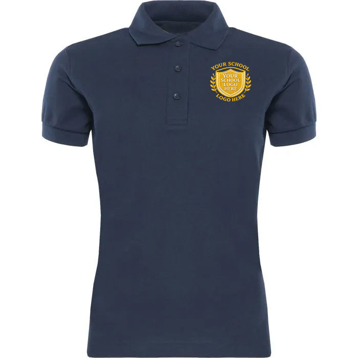 Navy Ladies Polo Shirt - Left Chest Embroidered
