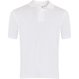 White Cotton Polo Shirt - Left Chest Embroidered

