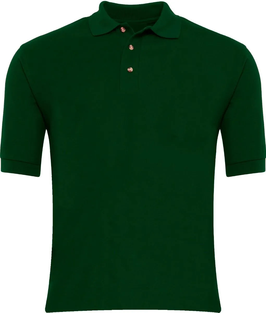 Bottle Green Polo Shirt - Left Chest Embroidered