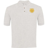 Grey Melange Polo Shirt - Left Chest Embroidered
