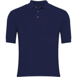 Navy Polo Shirt - Left Chest Print
