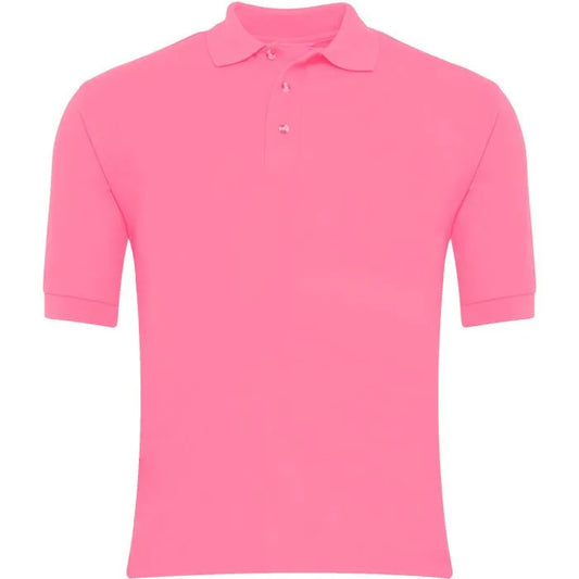 Pink Polo Shirt - Left Chest Embroidered