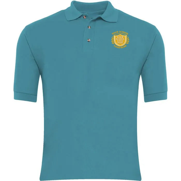 Turquoise Polo Shirt - Left Chest Embroidered