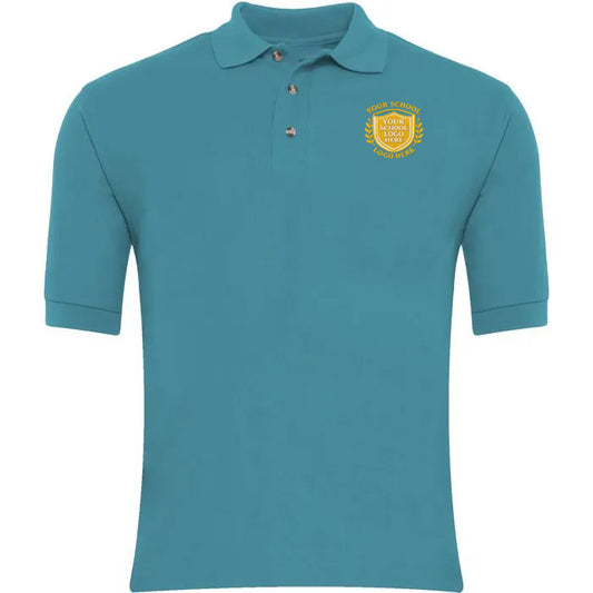 Turquoise Polo Shirt - Left Chest Embroidered