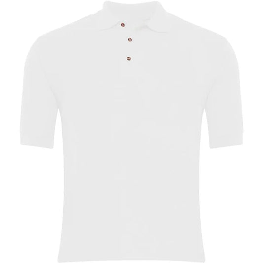 White Polo Shirt - Left Chest Embroidered
