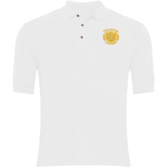 White Polo Shirt - Left Chest Embroidered