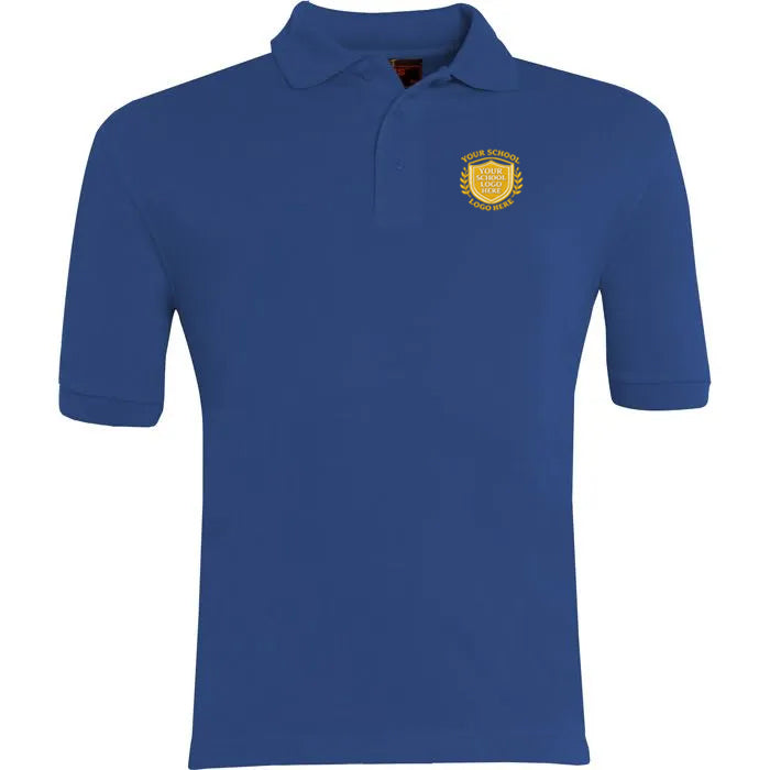 Dark Royal Polo Shirt - Left Chest Embroidered