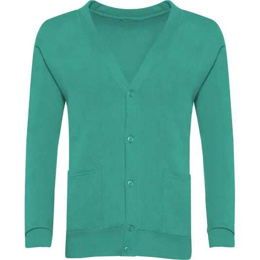 Jade Sweat Cardigan - Left Chest Embroidered