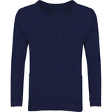 Navy Sweat Cardigan - Left Chest Embroidered

