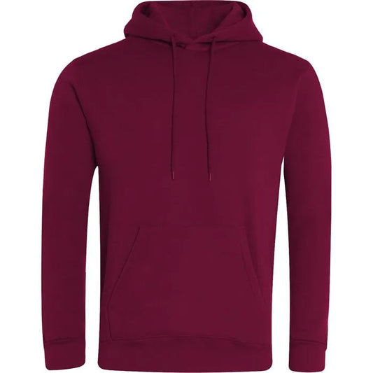 Burgundy Hoodie - Left Chest Embroidered
