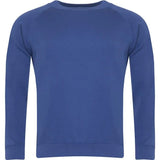 Dark Royal Crew Neck Sweatshirt - Leavers Print - Leavers Centre Back
