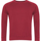 Red Crew Neck Sweatshirt - Leavers Print - Leavers Centre Back
