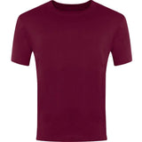 Burgundy Classic T-Shirt - Left Chest Embroidered
