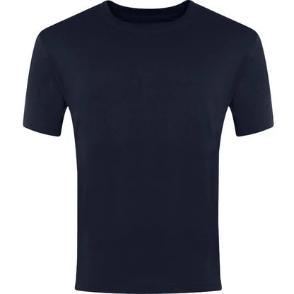 Navy Classic T-Shirt Back and Left Chest Print