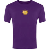 Purple Classic T-Shirt Centre Chest Print
