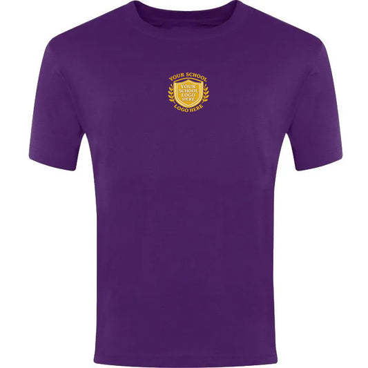 Purple Classic T-Shirt Centre Chest Print