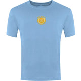 Sky Blue Classic T-Shirt Centre Chest Print
