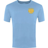 Sky Blue Classic T-Shirt - Left Chest Embroidered
