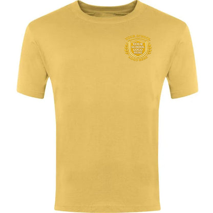 Gold Classic T-Shirt - NEW SIZING - PLEASE CHECK SIZE CHART - Left Chest Embroidered