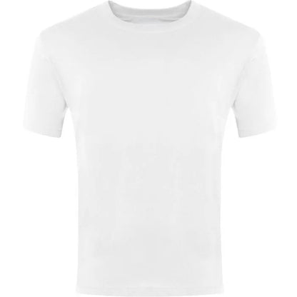 White Classic T-Shirt Centre Chest Print