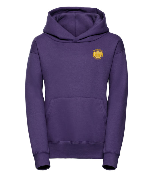 Purple Adult Hoodie - Left Chest Embroidered