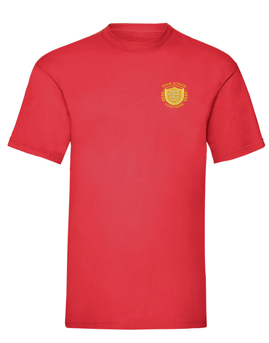 Red FOTL T-Shirt - Left Chest Embroidered