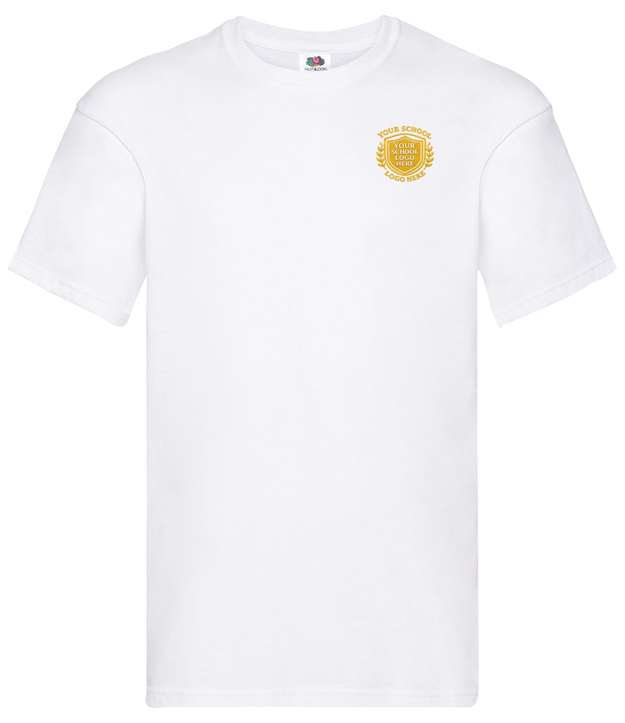 White Classic T-Shirt - Back and Left Chest Print