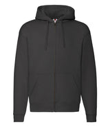 Black Zip-Up Hoodie - Left Chest Embroidered

