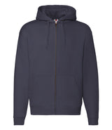 Deep Navy Zip-Up Hoodie - Left Chest Embroidered
