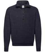 Deep Navy Classic Zip Neck Sweatshirt - Left Chest Embroidered (Staffwear)
