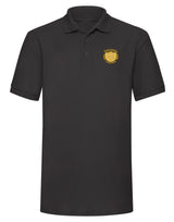 Black Heavyweight Polo Shirt - Left Chest Embroidered
