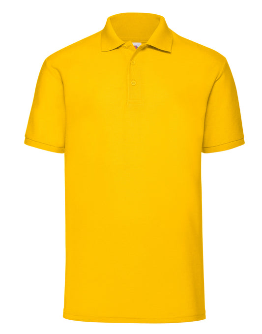 Sunflower Yellow Children's Polo Shirt - Back and Left Chest Print