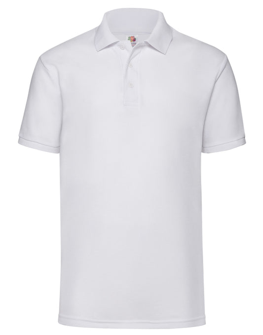 White Children's Polo Shirt - Left Chest Embroidered