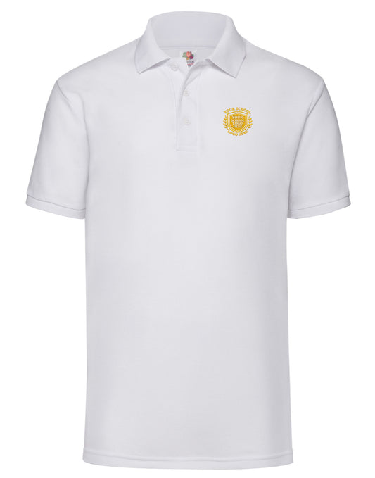 White Polo Shirt - Left Chest Embroidered