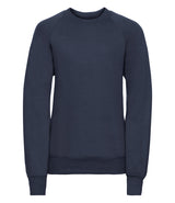French Navy Raglan Sweatshirt - Left Chest Embroidered
