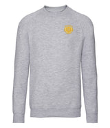 Light Oxford Adult Raglan Sweatshirt - Left Chest Embroidered

