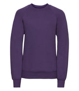 Purple Raglan Sweatshirt - Left Chest Embroidered

