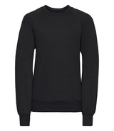 Black Raglan Sweatshirt - Left Chest Embroidered
