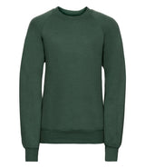 Bottle Green Raglan Sweatshirt - Left Chest Embroidered
