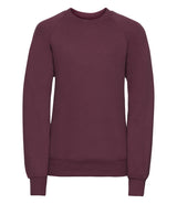Burgundy Raglan Sweatshirt - Left Chest Embroidered
