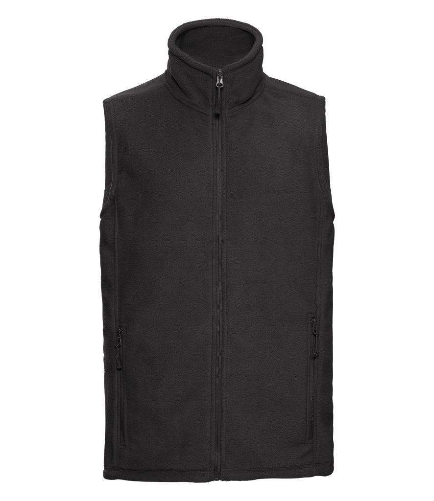 Black Outdoor Fleece Gilet - Left Chest Embroidered