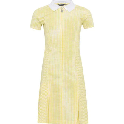 Zip Front Gingham Dress